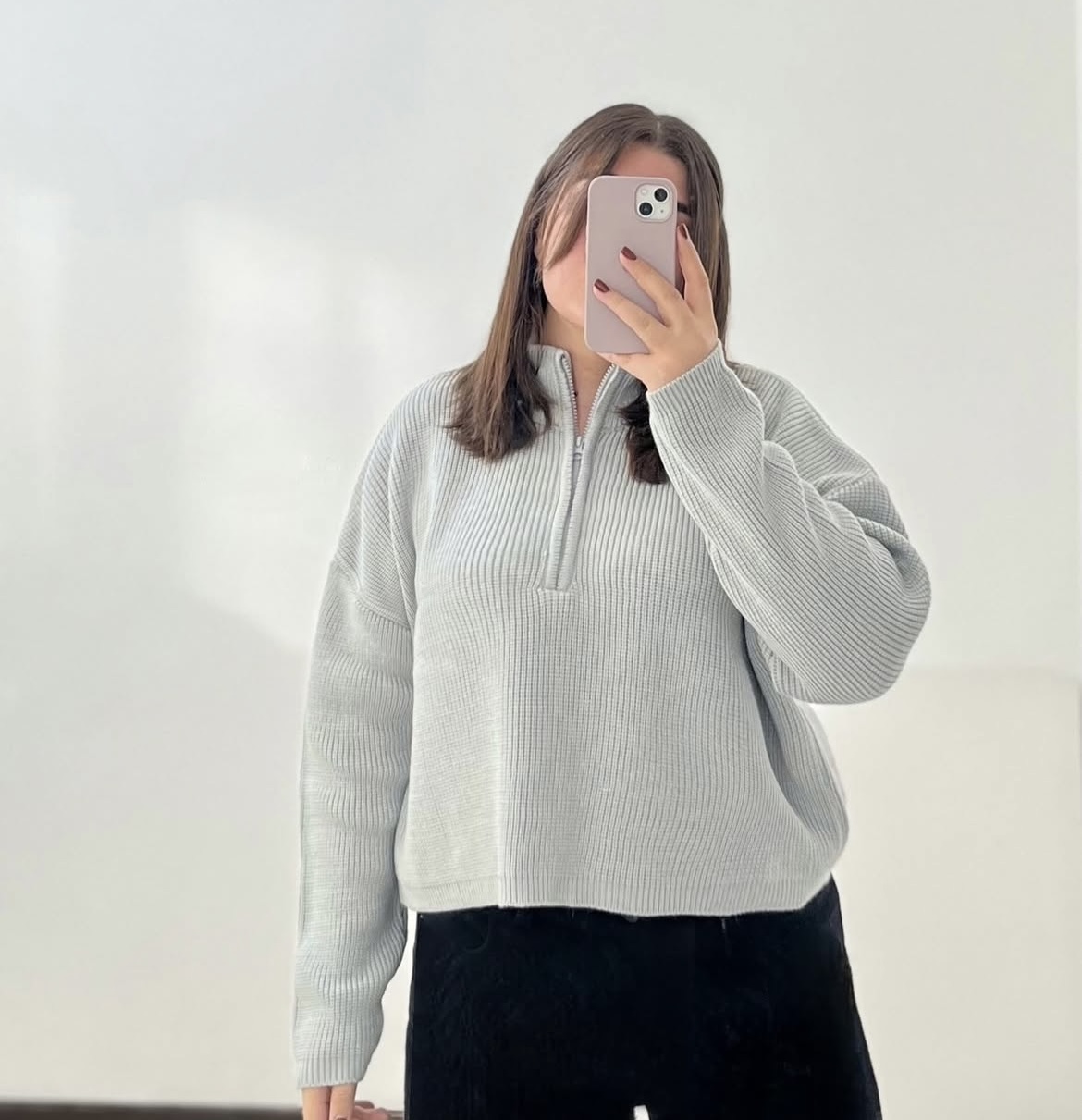 بافت نیم زیپ zara