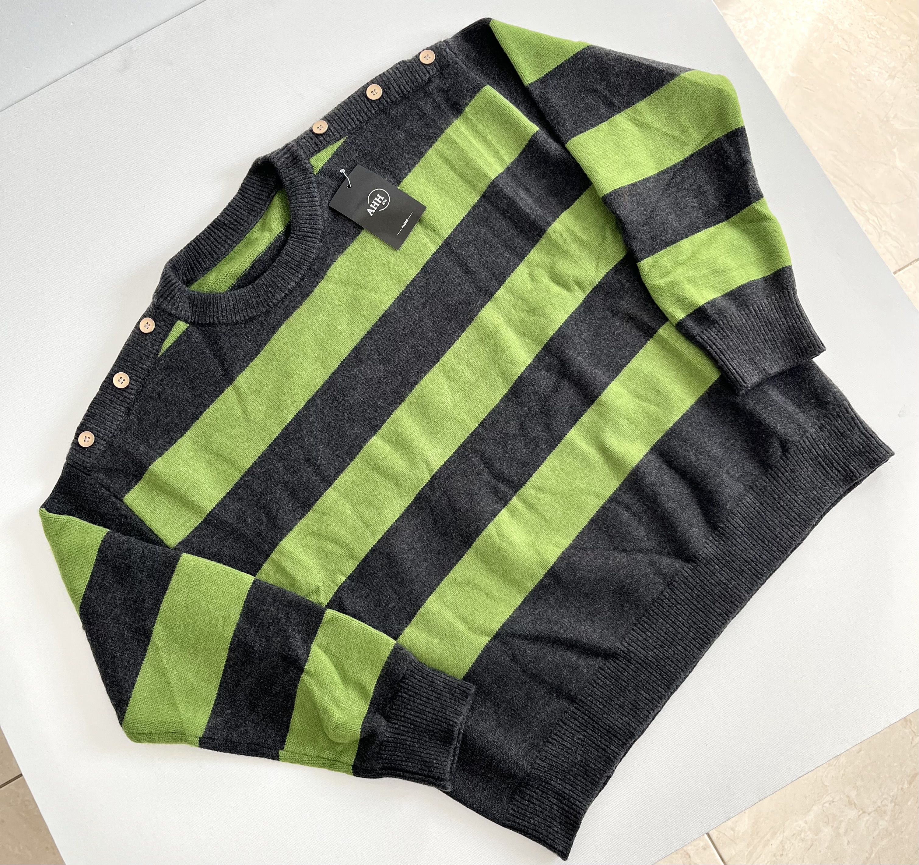 بافت راه راه سبز-مشکی