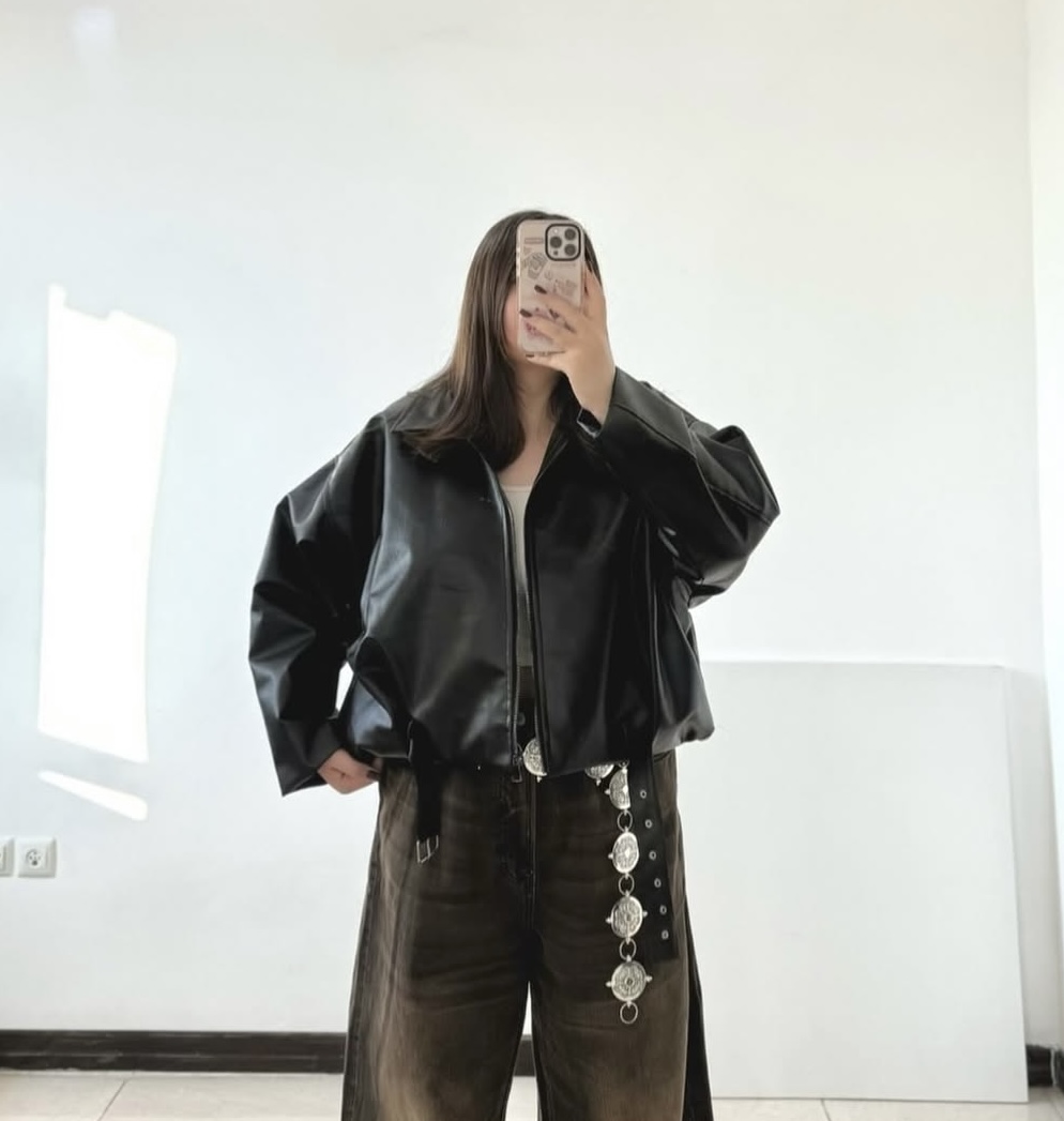 کت چرم pull&bear